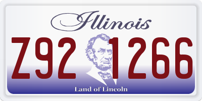 IL license plate Z921266