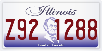 IL license plate Z921288