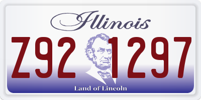 IL license plate Z921297
