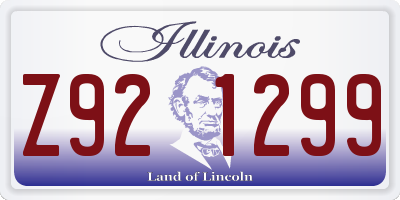 IL license plate Z921299