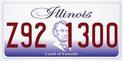 IL license plate Z921300