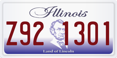 IL license plate Z921301