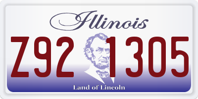 IL license plate Z921305