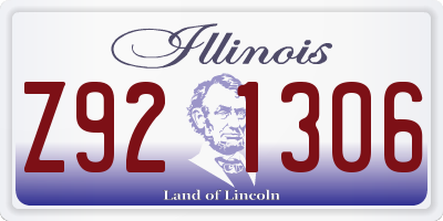 IL license plate Z921306