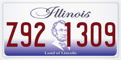 IL license plate Z921309