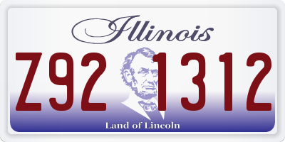 IL license plate Z921312