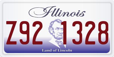 IL license plate Z921328