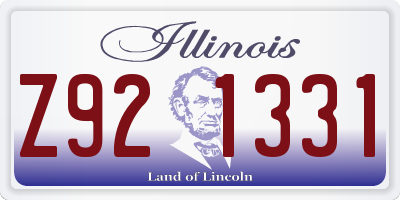 IL license plate Z921331