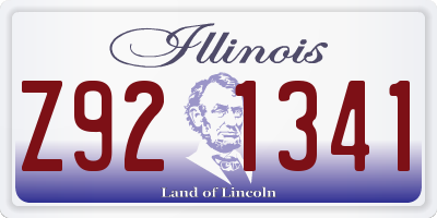 IL license plate Z921341