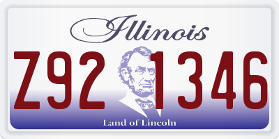 IL license plate Z921346