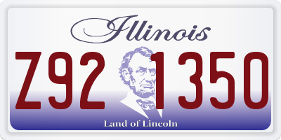 IL license plate Z921350
