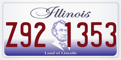 IL license plate Z921353