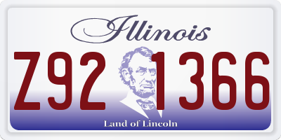 IL license plate Z921366