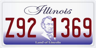 IL license plate Z921369