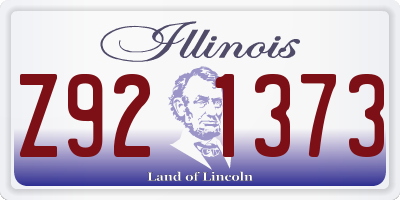 IL license plate Z921373