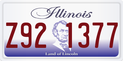 IL license plate Z921377