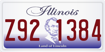 IL license plate Z921384