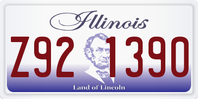 IL license plate Z921390
