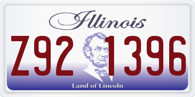 IL license plate Z921396