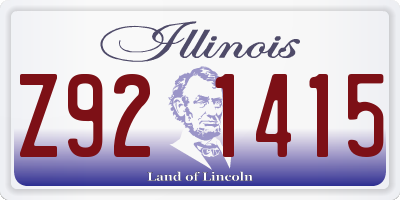 IL license plate Z921415
