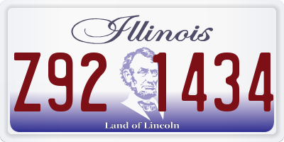 IL license plate Z921434