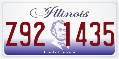 IL license plate Z921435