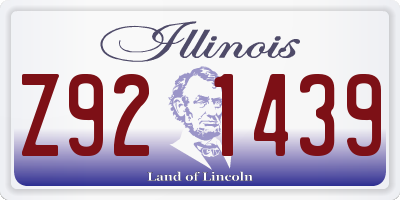 IL license plate Z921439