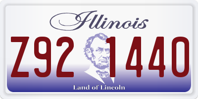 IL license plate Z921440