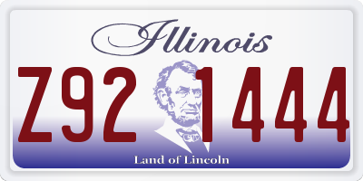 IL license plate Z921444