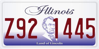 IL license plate Z921445