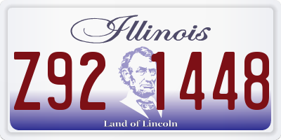 IL license plate Z921448
