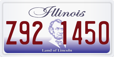 IL license plate Z921450