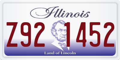 IL license plate Z921452