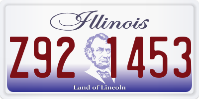 IL license plate Z921453