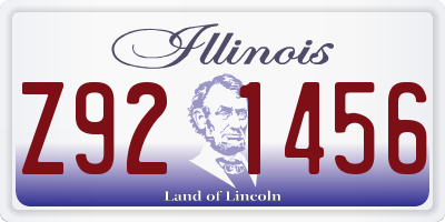 IL license plate Z921456