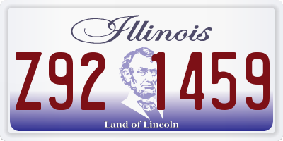 IL license plate Z921459