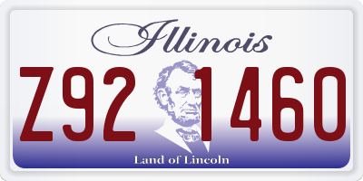 IL license plate Z921460