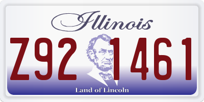 IL license plate Z921461