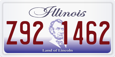 IL license plate Z921462