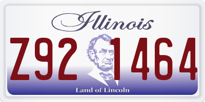 IL license plate Z921464