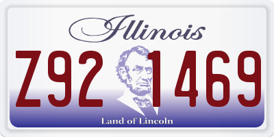 IL license plate Z921469