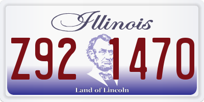 IL license plate Z921470