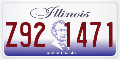 IL license plate Z921471