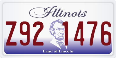 IL license plate Z921476