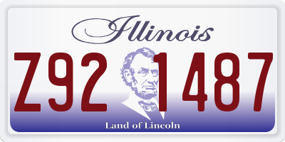 IL license plate Z921487