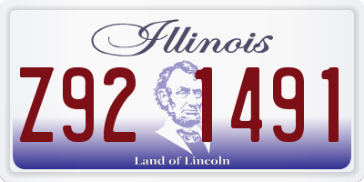 IL license plate Z921491