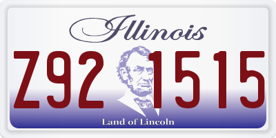 IL license plate Z921515