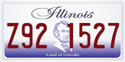 IL license plate Z921527