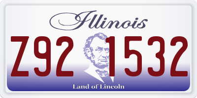 IL license plate Z921532