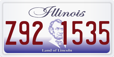IL license plate Z921535